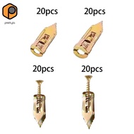 [prettyia] 20Pcs Drywall ,Self Drill Anchor ,Self Tapping Screws ,Drywall Plug Combination,
