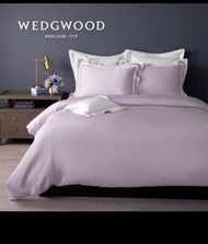 （淺紫色）英國品牌wedgwood 天絲雙人兩用被四入床包組