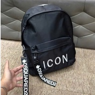 Backpack, Bookbag I Con Mix Buckle DSQ No.1 Studio Laptop Book Bag Thick Umbrella NA752