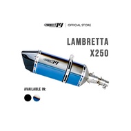 PROJECT79 EXHAUST SLIP ON SET SCOOTER BIKE TOURING BIKE QPLLAM01+QPM50 - LAMBRETTA X250