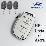 Hyundai HB20/Creta/Azera/ix35/HB20X/HB20S Hyundai Car Key Cover Case Hyundai HB20 Folding Key