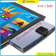 Hab Permukaan Surface Pro 4 5 6 Docking Station USB 3.0 Ethernet Hub HDMI Hub Adapter Converter TF &