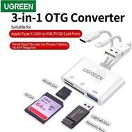 Ugreen 6 In 1 SD TF Memory Card USB3.0 High Speed OTG Card Adapter With USB C/Type C/IP/USB A Memory
