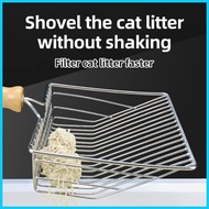 ✢ ﹊ ◮ Cat Litter Scoop Stainless Steel Pet Litter Sand Shovel Metal Pooper Pet Clean Tool