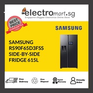 SAMSUNG RS90F65D3FSS SIDE-BY-SIDE FRIDGE 615L