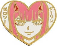 Darling In The Franxx Code:002 Nine Iota Zero Two 1.25" ENAMEL PIN BADGE, 1.25 Inches Wide, Enamel,