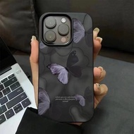 Casing iPhone 11 12 13 14 15 16 Pro Max Depict butterflies Case For iPhone 11 12 13 14 15 16pm