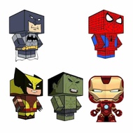 Origami 3D cubee craft Superhero