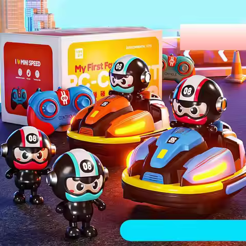 Remote control toys new 2.4 g remote control bumper car duel duel spray music racing boy Crazyracing