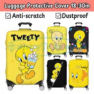 Tweety Bird Personalized Luggage Cover Elastic Scratch-Resistant Wear-Resistant Suitable for 18-30 I