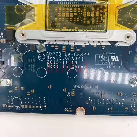 0KP60X KP60X CN-0KP60X Mainboard For Latitude E5470 5470 Laptop Motherboard ADP70 LA-C832P With I5-6