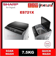 [Sellers Own Fleet] Sharp ES721X 7.5kg Fully Auto Washing Machine