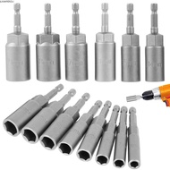 JUNMPER2R 1Pcs Key Drill Bit Adapter, Drive Socket 5.5-19mm Hex Socket, Magnetic Nut Screwdriver Pne