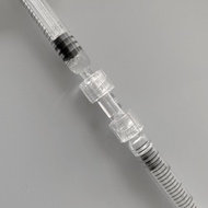 50pcs Luer Lock to Luer Lock Connector Female Luer Syringe to Syringe Transfer Joint PP Syringe Adapter Coupler