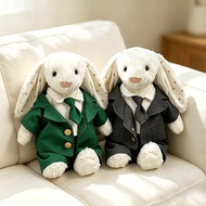 Only Baby Clothes] 32/36cm Bonnie Rabbit Plush Doll Baby Clothes S Gray Check Dinner Gentleman Tie S