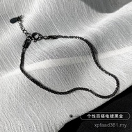 Female All-Match Influencer Anklet Summer Fashion Simple Plain Silver Zhen S925 Bracelet Gypsophila 