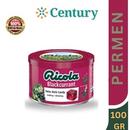 RICOLA BLACKCURRANT 100GR / PERMEN TENGGOROKAN / PERMEN
