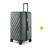 NinetyGo : กระเป๋าเดินทางล้อลาก ทรงทรังค์ รุ่นริปเพิล (Ripple 90L03) : เทา