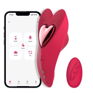 HESEKS Female Wearable Clitoris Vibrating Massager Sex Toy C Point Stimulation Masturbator Bluetooth Remote Control Wireless Vibrator for Women