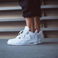 [E.co] Air Jordan 4 Pure Money AJ4 408452-308497-100 Silver Basketball Shoes Men's Shoes 4CG6