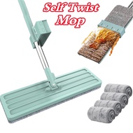 Squeeze Mop Self Twist Flat Mop Free Hand Washing Lazy Mops Floor Cleaner Household Cleaning