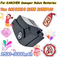 1500-3000mAh for KARCHER Vac 28100010 KC55 KC55PUS Sweeper Robot Batteries