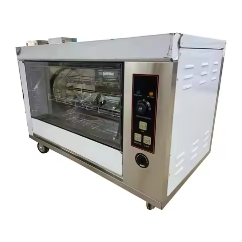 commercial kitchen stainless steel gas grill rotisserie machine