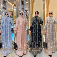 Keren Sherina Set Dress Amore By Ruby Gamis Setelan Hijab Bahan Full