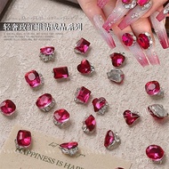Popular New Style Red Diamond Retro Bordeaux Red Pile Diamond Finished Diamond New Year Red Flashing