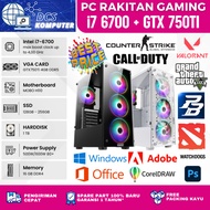 Pc Computer Assembled RENDERING GAMING EDITING INTEL CORE i7 6700 GTX 750ti 4GB