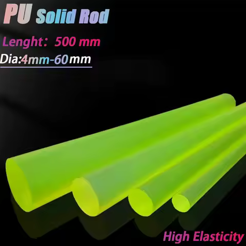 1Pcs 500mm Length Polyurethane Bar PU Round Rod Dia.4mm 5mm 6mm 8mm 10mm 12mm 14mm 15mm 16mm 18mm 20
