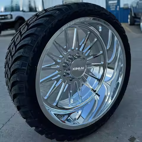 XL Chrome Wheels Polished Deep Lip Forged Wheel Custom 22x12 6x135 Chrome Forged Wheels for Ford F15