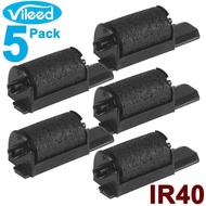 5Pcs Ir40 Black Ink Roller For Printing Calculator Cash Register Retail Pos Equipment Printer Compat