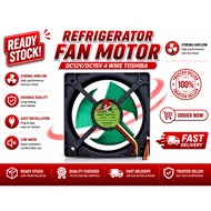 REFRIGERATOR FAN MOTOR DC12V/DC15V 4 WIRE TOSHIBA