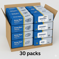 Combo Deals❤️15/30 Packs(1 Box) Kitchen Wipes 80 Pcs Kitchen Wet Tissue Tisu Basah Dapur Tisu Dapur