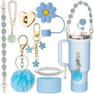 Stanley Cup Accessories With Handle Strap - Including Straw Topper, Boot, Keychain Chs for Stanley 3