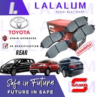JAPAN QUALITY SAIKO REAR BRAKE PAD FOR TY ESTIMA 2.4 ACR30, IPSUM 2.4 "03, HAVAL H1