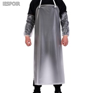 IESPOIR Kitchen Apron, Thickened Waterproof Cafeteria Apron,  Translucent Lightweight Oil Resistant 