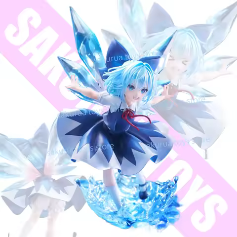 In Stock Touhou Project Cirno 1/7 Scale Animation Peripherals Ornaments Figures Scenery Items Movabl