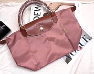 Longchamp 日本限定乾燥粉色金鐵塔手提包