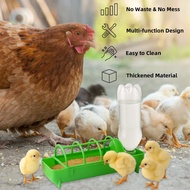 2-in-1 Feeder And Waterer Set, Automatic Feeder Suitable For Chicks, Ducks, Quails And Birds