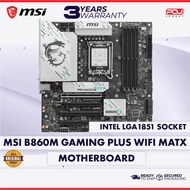 MSI B860M GAMING PLUS WIFI MATX LGA1851 MOTHERBOARD (3 YEARS WARRANTY)