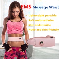 Wireless Women Use Rechargeable EMS Massage Waist Trainer Slimming Heating Abdominal Belt Waist Vibrator Slim Body Shaper Belt