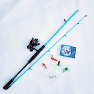 Souke carbon standing lure fishing rod set, Deukio AC3000 fishing reel, free bait set B23 556hanz894