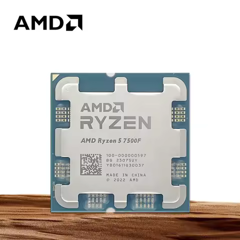AMD Ryzen 5 7500F 6-Core 12-Thread L3=32M 3.7GHz Gaming Processor 65W 5NM R5 7500F DDR5 Socket AM5 N