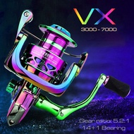 VX titanium fishing reel, smooth vertical fishing reel size 1000 to 7000 - HM2K MALL