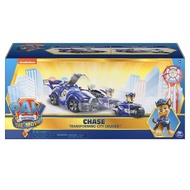 Paw Patrol Chase 2-in-1 Transforming Movie City Cruiser Toy Car with Motorcycle, Lights, Sounds and Action Figure