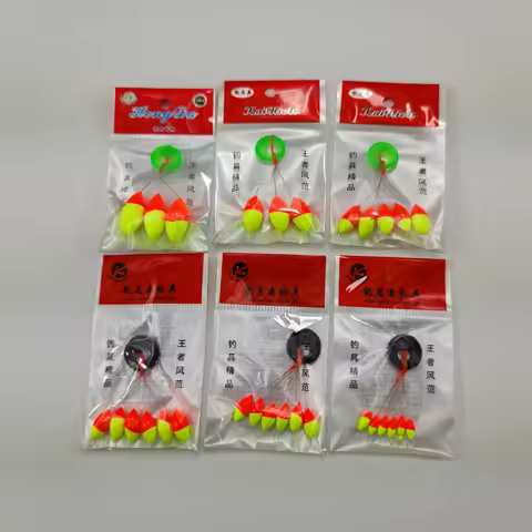 5 Bags/lot Seven-star Fishing Float 8mm-22mm 6 Sizes Foam Fishing Float Fishing Tackle Accesories Pe