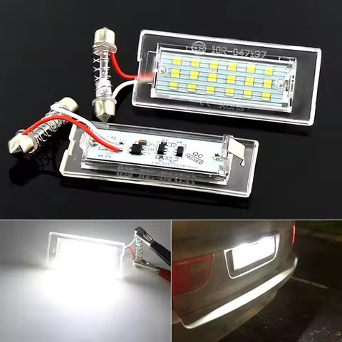 2PCS CANbus Car LED Number License Plate Light For BMW Car E53 X5 1999-2003 E83 X3 03-10 NJ88 Trunk 
