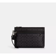 Coach Carry All Pouch In Signature Canvas CY985